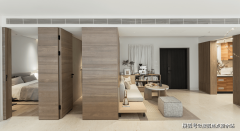 的叠墅朴直、简练、宽阔